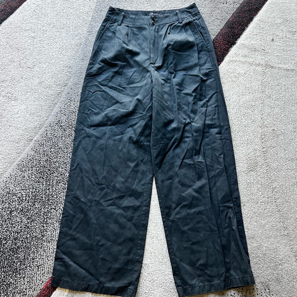 Madewell Navy Wide Leg Pants
